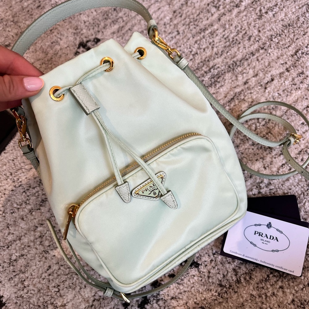 Prada Duet Re-Nylon Bucket shoulder bag